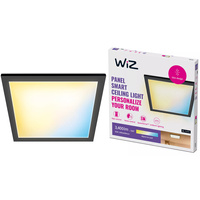 LED povrchový panel 60x60 Stropní světlo CASETON 36W Black SMART WiFi WiZ