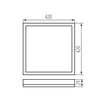 Plafond LED stropní panel Svítidlo pro povrchovou montáž 22W 2350lm 4000K Neutral 120° Square Black IP54 Azpo Kanlux