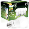 6x LED žárovka E27 A60 2,5W = 25W 275lm 3000K teplá bílá 260° LUMILED