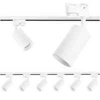 Osvětlovací lišta 2m + 6x reflektor lištový, GU10 Bílá SAGI LUMILED