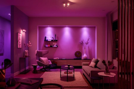 Bílá a barevná ambientní lampa Philips HUE Argenta 4x4,2W Bluetooth Zigbee