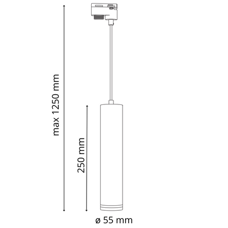 Sada přípojnic 1-fázová lišta + 3x reflektor GU10 bílý PARIS Sanico Goldlux