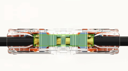 60x instalační konektor Rychlokonektor WAGO 221-2411 pro KABEL 2x0.2-4mm