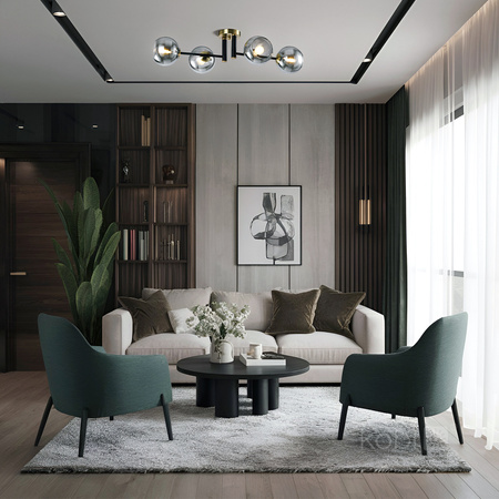 Stropní dekorativní svítidlo E14 Gold Black Elegance Kobi