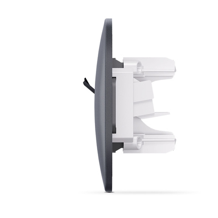 Jednoduchá počítačová zásuvka RJ45 pod omítku černá BINERA VIDEX