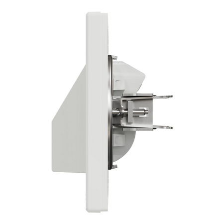 Kabelová vývodka. zapuštěná. bílá s rámem SCHNEIDER ASFORA