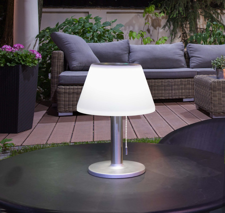 Zahradní LED solární stolní lampa VIOLA 4000K IP44 Moderní