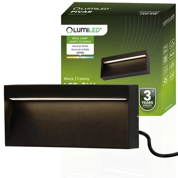 Zahradní nástěnná lampa 6W, IP54 PIVAR LUMILED