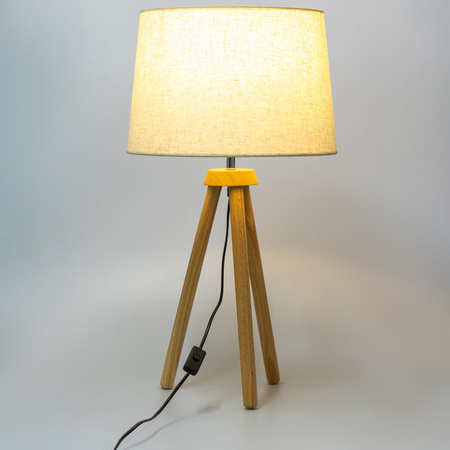 Stojací lampa E27, Nastavitelnou Výškou Béžová CLARA LUMILED