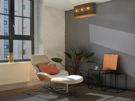 Dekorativní povrchová stropní lampa E27 kartonová hnědá dekorace Ledvance