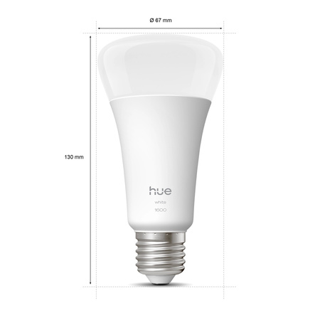 LED žárovka E27 A67 13,5W = 100W 1600lm 2700K Teplá bílá SMART Smart Bluetooth ZigBee White Philips HUE