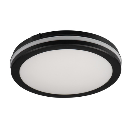 Stropní LED svítidlo pro povrchovou montáž 12W 1150lm CCT IP65 kulaté černé BENO KANLUX