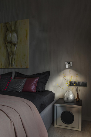 LED nástěnné stropní nástěnné svítidlo Povrchová montáž svítidla 5,8W 185lm CCT Dekorativní stříbrný bod Jupiter Ledvance