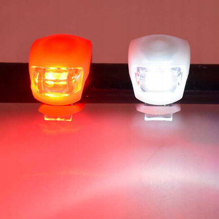 LED světla na kolo přední + zadní silikonové XQ MAX