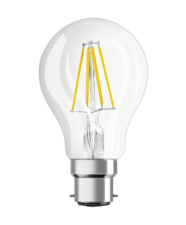 LED žárovka A60 B22d 6,5W = 60W 806lm 2700K teplá bílá FILAMENT LEDVANCE
