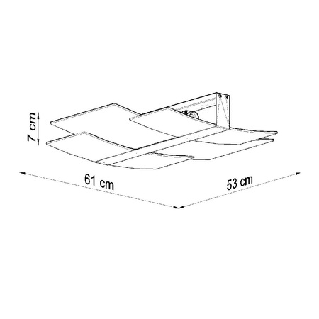 SOLLUX Povrchová montáž CELIA 3xE27 Plafond White