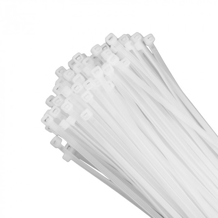 Stahovací pásky 3,6x400 mm bílé PREMIUM TRIPP-36400W .MORE 100 ks.