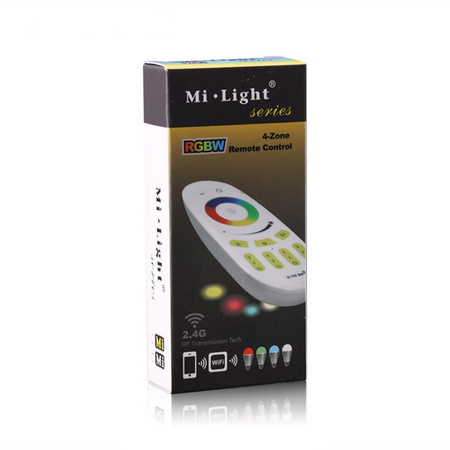RGB LED RGB+W rádiový dálkový ovladač 4 ZÓNY Wi-Fi TOUCH Mi-Light - FUT096