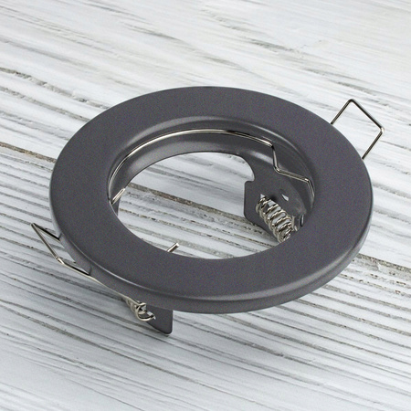 ARDALI pevné kulaté halogenové svítidlo pod omítku grafitový plech MR16 GU10 LUMILED