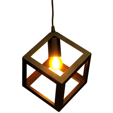 Geometrické IL MIO SWEDEN Stropní závěsná lampa 1xE27 Černá - GOLDLUX (Polux)