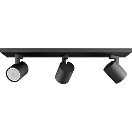 Stropní světlo LED Spot Runner černé 3x 4,2W CCT PHILIPS HUE Bluetooth Zigbee + stmívač