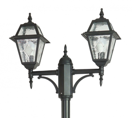 Venkovní zahradní lampa Svítidlo E27 Vitráže OGMWN 2 N 185-285cm černá Su-Ma