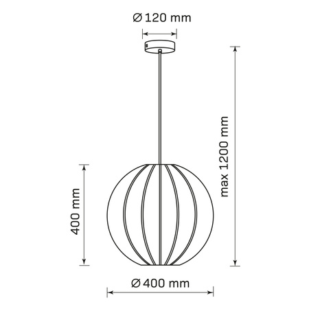 Stropní závěsné svítidlo E27 bílé JAPANDI Sanico Goldlux