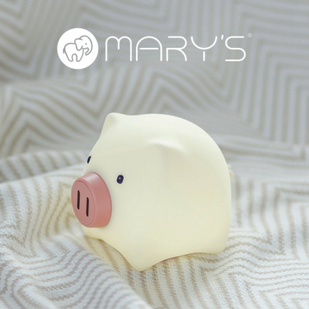 Dětské LED 2,4W 1800-6500K Variabilní CCT USB dobíjecí 900mAh bílé noční světlo MARY'S PIG