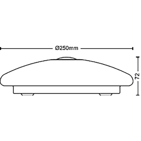 Plafond LED povrchová montáž MAUVE 6W 4000K 25cm kulatý se senzorem pohybu PHILIPS