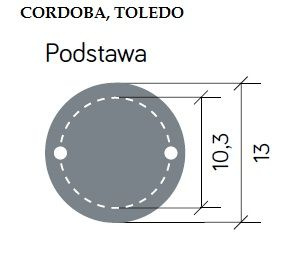 Venkovní stojací zahradní lampa CORDOBA II K 4011/1/TD E27 41cm Su-Ma