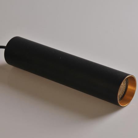 Sada přípojnic 1-fázová lišta + 3x reflektor GU10 černý MARIBEL Sanico Goldlux