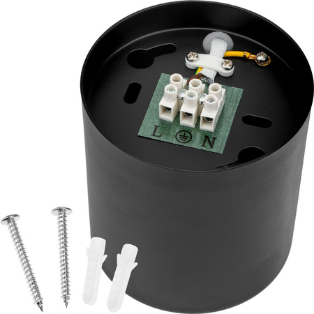 Přisazené svítidlo HALOGEN Aluminium Black SPOT TUBE 10cm pro LED GU10 Bellalux