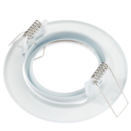 Halogenová Podhledové svítidlo GU10, MR16 Nastavitelná Kulatá Bílý Plech LUMILED