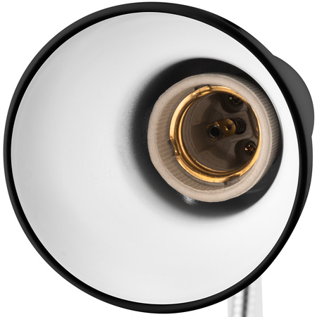 Stolní lampa Stolní nastavitelná DONA Školní noční světlo E27 Klip Černá LUMILED