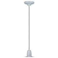 Závěsné svítidlo E27 Porcelánově šedé stínítko s kabelem VT-7998 V-TAC