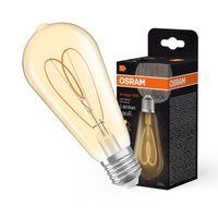Dekorativní LED žárovka ST64 Edison E27 8W = 60W 806lm 2200K Warm CRI90 300° Amber Dimmable Vintage 1906 Osram