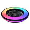 LED průmyslové svítidlo s ventilátorem + dálkové ovládání 48W 2110lm RGB CCT 150° Povrchová montáž černá PLAVE KANLUX