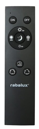 Venkovní LED zahradní stropní svítidlo INVERNESS 15W CCT DIM IP44 Wi-Fi kulaté stropní svítidlo bílá a černá RABALUX