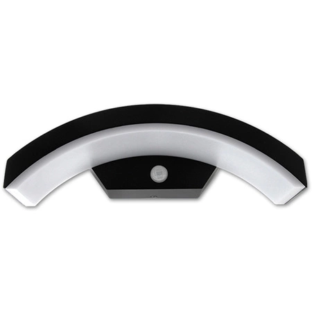 Zahradní nástěnné svítidlo Elevation LED nástěnné svítidlo 9W s pohybovým a soumrakovým senzorem Black BELLA