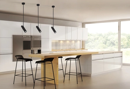 EYE SUPER B 6503 Nowodvorski černé stropní závěsné svítidlo GU10 77 cm Moderní závěsné svítidlo