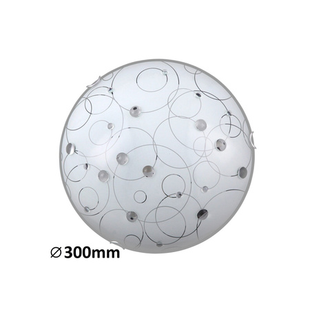 Plafond LED stropní svítidlo Povrchová montáž E27 White Classic Jolly Rabalux
