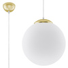 LED závěsné stropní svítidlo UGO E27 Hanging Sphere 30cm White Gold SOLLUX