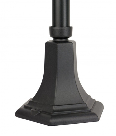 Venkovní zahradní lampa sloupová lucerna E27 vitráž K 5002/2 N 110cm černá Su-Ma