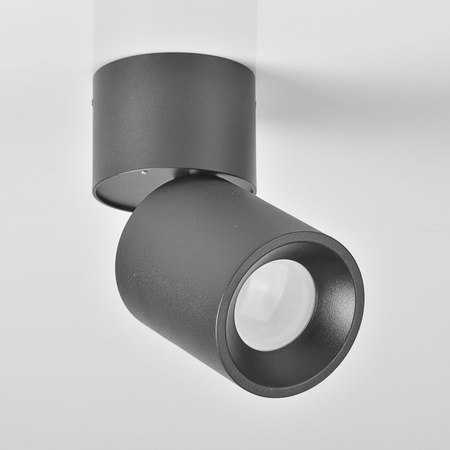 Svítidlo pro povrchovou montáž ASTRA GU10 Tuba kloubové 360° pohyblivé kulaté černé GOLDLUX