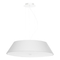 LED závěsné stropní svítidlo VEGA 5xE27 Lustr 60 cm bílý SOLLUX