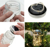 LED lucerna Solar Garden Jar Hanging Glass
