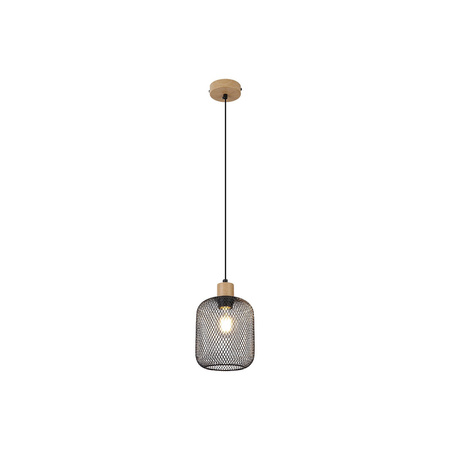 Hnědá průmyslová závěsná lampa Grendel E27 Rabalux