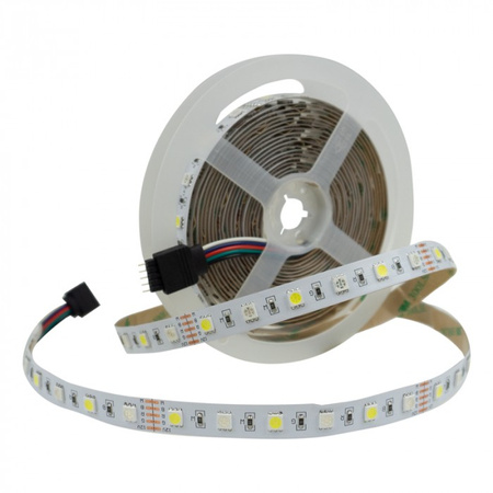 LED pásek SMD 5050 14,4W/m 60LED/m 12V 6500K Multicolour RGB + studená bílá IP20 Roll 5m Ecolight