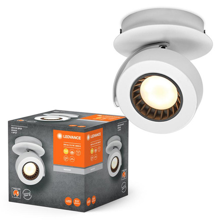 LED stropní nástěnné svítidlo pro povrchovou montáž 5,5 W 210 lm CCT Dekorativní bílý bod Venus Ledvance