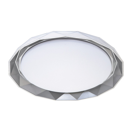 Plafond LED stropní svítidlo Povrchová montáž 48W 3360lm 3000K Stmívatelné šedé Moderní Arcadia Rabalux